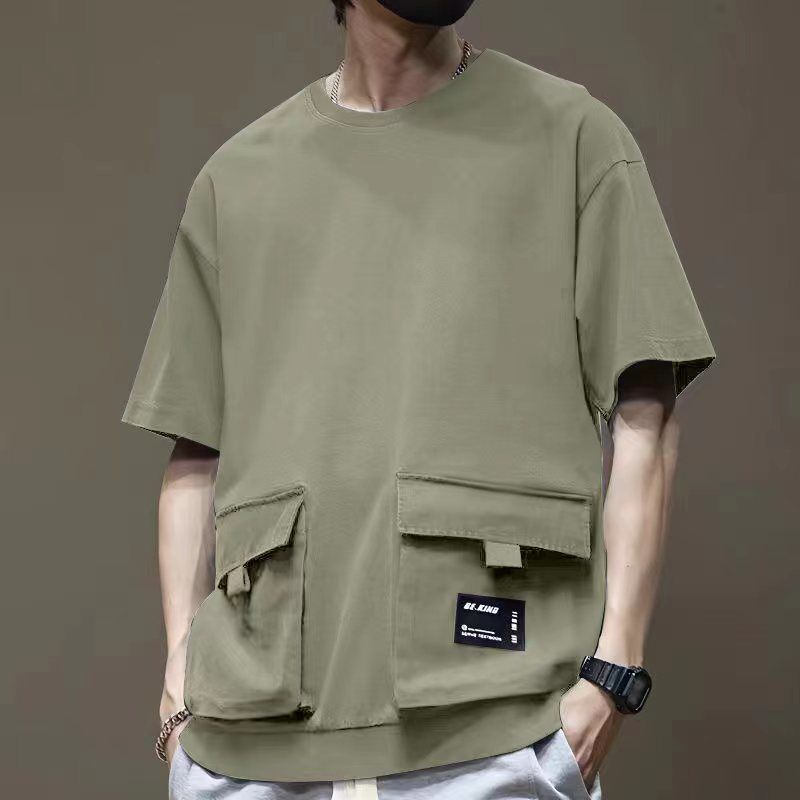 Men'S Ethnic Fashion Trends - 코튼 빈티지 에스닉 스타일 반팔 솔리드