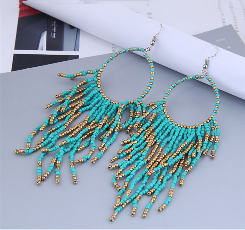 Kymyad 귀걸이 2025 트렌드 새로운 긴 댕글 귀 - Ethnic Fashion Trends 2025 리뷰 및 가격
