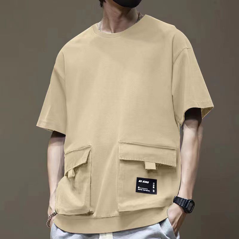 코튼 빈티지 에스닉 스타일 반팔 솔리드 라운드넥 티셔츠 - Men'S Ethnic Fashion Trends 리뷰 및 가격