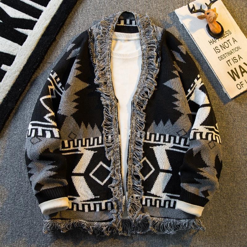 남성 패션 트렌드 루즈 레이드백 브이넥 니트 가디건 스 - Men'S Ethnic Fashion Trends 리뷰 및 가격