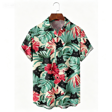 세련된 하와이안 휴가 비치 플라워 캣 셔츠 2026 최 - Ethnic Clothing & Online Fashion Store Khaadi Us 리뷰 및 가격