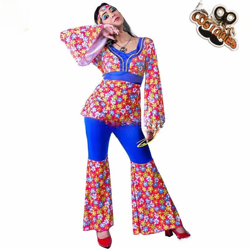 여성용 큰 꽃무늬 히피 슈트 디스코 의상 할로윈 카니발 - Ethnic Clothing & Online Fashion Store Khaadi Uk 리뷰 및 가격