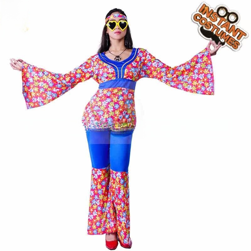 여성용 큰 꽃무늬 히피 슈트 디스코 의상 할로윈 카니발 - Ethnic Clothing & Online Fashion Store Khaadi Uk 리뷰 및 가격